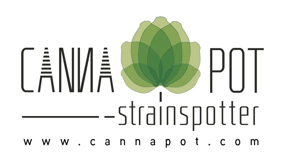 Strainspotter Cannapot Seedshop logo pages originalgroesse weiss 1